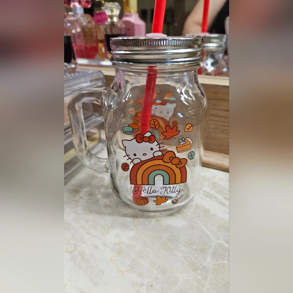 Hello Kitty Gall Glass Mug 18oz NWT - Picture 5 of 6